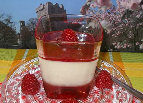 Panna cotta au chocolat blanc et framboises - la cuisine de josette