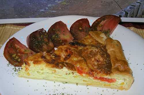 Quiche aux courgettes et tomates cerises - la cuisine de josette