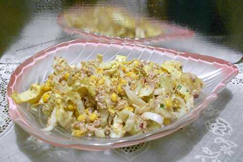Salade endives-pommes de terre et thon - la cuisine de josette