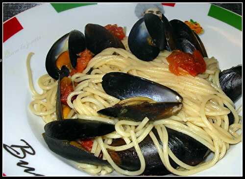 Spaghetti aux moule façon alle vongole - la cuisine de josette