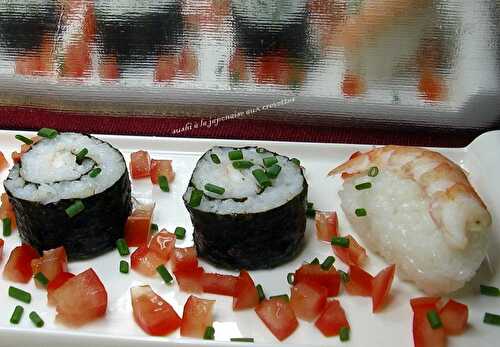 Sushi à la japonaise aux crevettes - la cuisine de josette