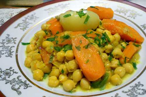 Tajine de carottes et pois chiche - la cuisine de josette