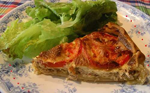 Tarte au thon, tomates et moutarde - la cuisine de josette