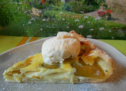 Tarte aux prunes à l'alsacienne - la cuisine de josette