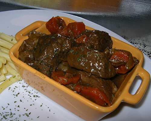 Carbonnade flamande à la mijoteuse - la cuisine de josette