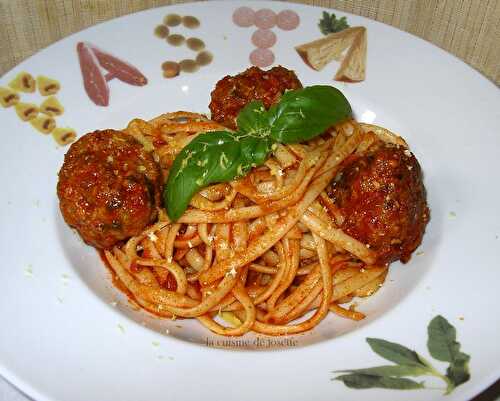 Polpettes à l'italienne - la cuisine de josette