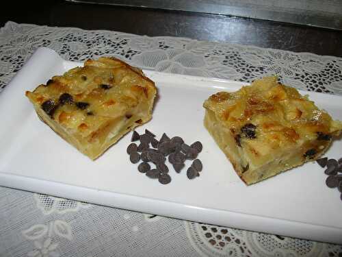 Clafoutis de pommes et pépites de chocolat - la cuisine de josette