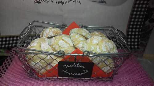 Biscuits craquelé au citron et au yaourt - la cuisine de josette