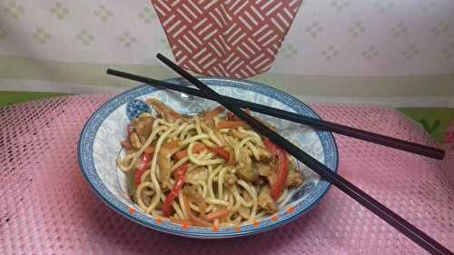 WOK DE POULET AUX Légumes ET NOUILLES - la cuisine de josette