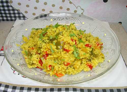 Poêlée de boulgour aux poivrons et au curry