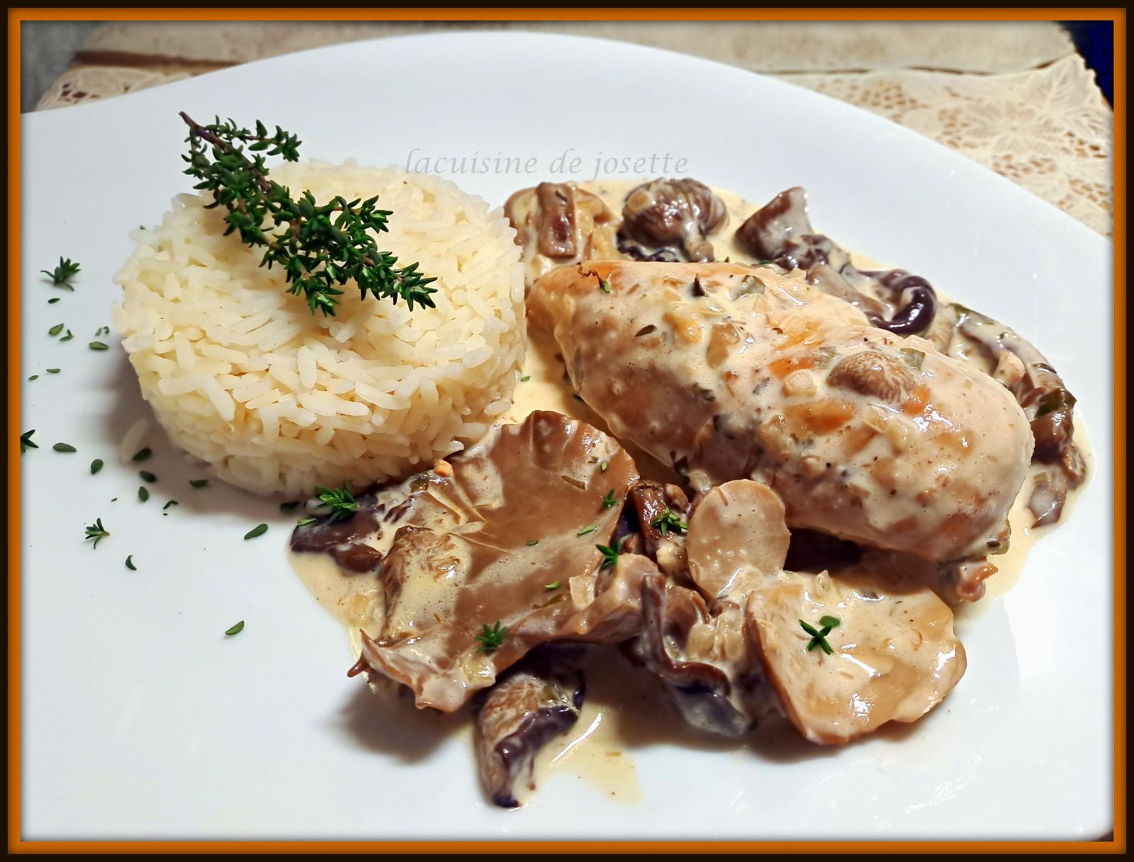 Blancs de poulet à la forestière