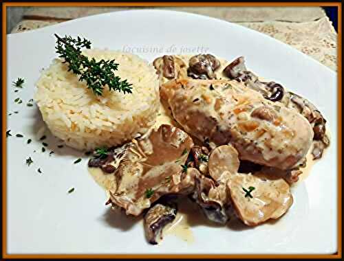 Blancs de poulet à la forestière