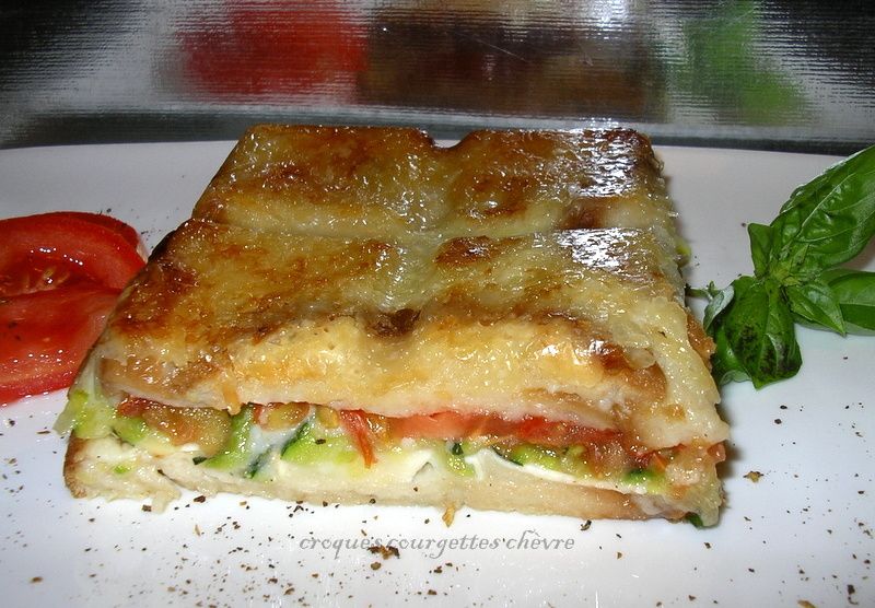 Croques courgettes chèvre