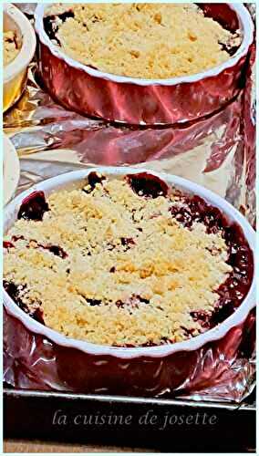 Crumble aux prunes rouges/ autour d'un ingredient #126