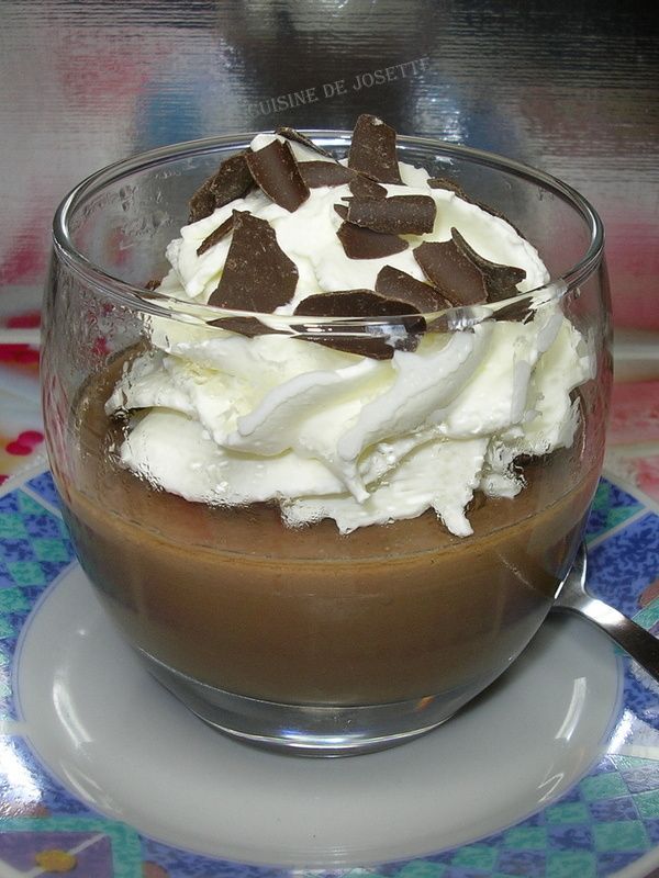 Verrines a la crème au chocolat/autour d'un ingrédient #127