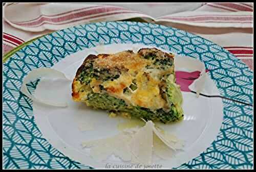 Gâteau de brocolis au parmesan/ autour d'un ingrédient#128