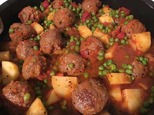 Boulettes aux petits pois