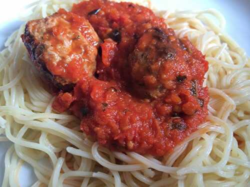 Boulettes de chipo/merguez en sauce