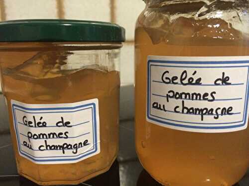 Gelée de pommes au champagne