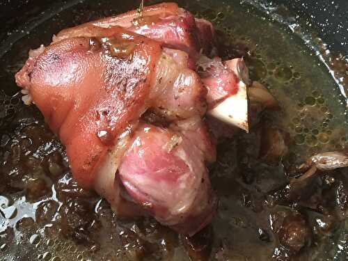 Jarret de porc confit - la cuisine de juju