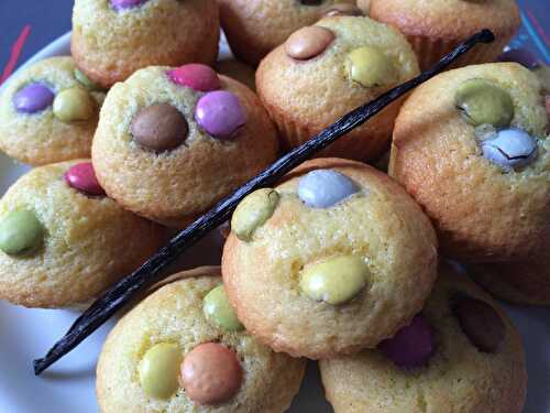 Muffins vanille et smarties - la cuisine de juju