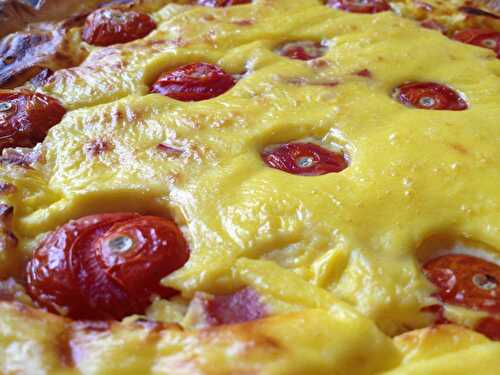 Quiche aux tomates cerises