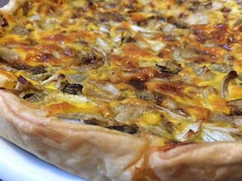 Quiche endives et roquefort