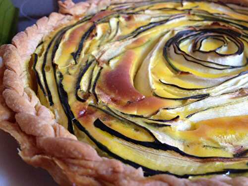 Quiche fleur à la courgette