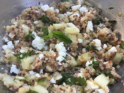 Salade de quinoa feta et menthe
