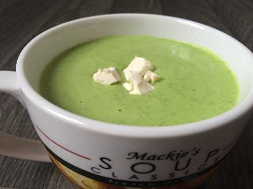 Soupe de petits pois au Kiri