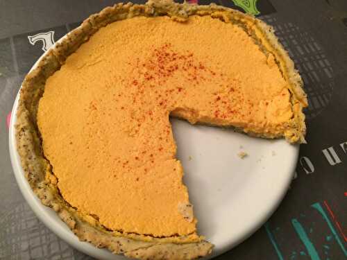 Tarte à la courge musquée et graines de pavot.