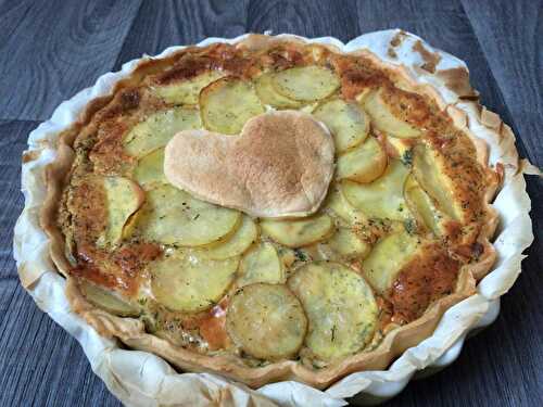 Tarte pommes de terre et saumon