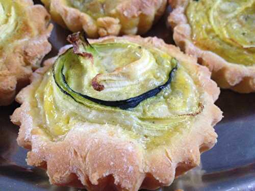 Tartelettes courgettes et roquefort