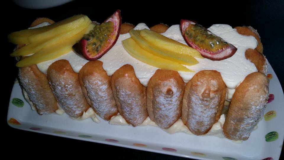 Bûche fruits de la passion version tiramisu