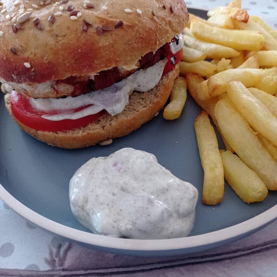 Burger préparation à pain Panadis  , steak poulet/tomates séchées