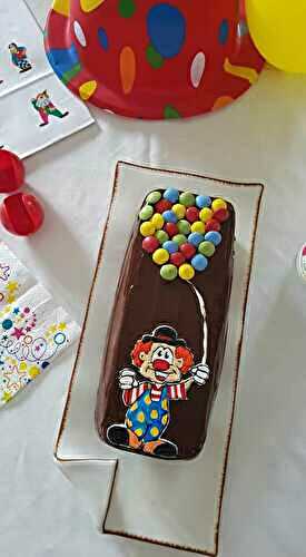 Cake marbré clown
