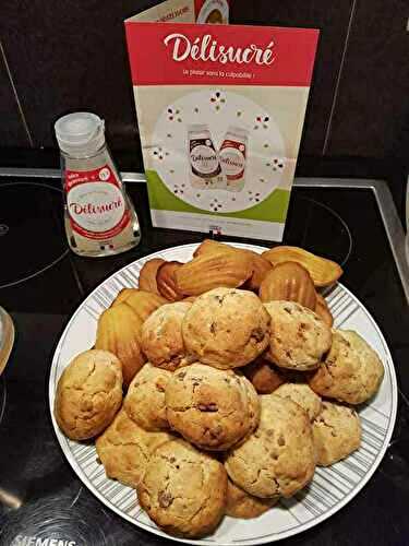 Cookies et madeleines au fructose Délisucré