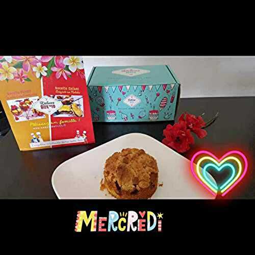 Crumble cake framboises  box #10 sweet delices box