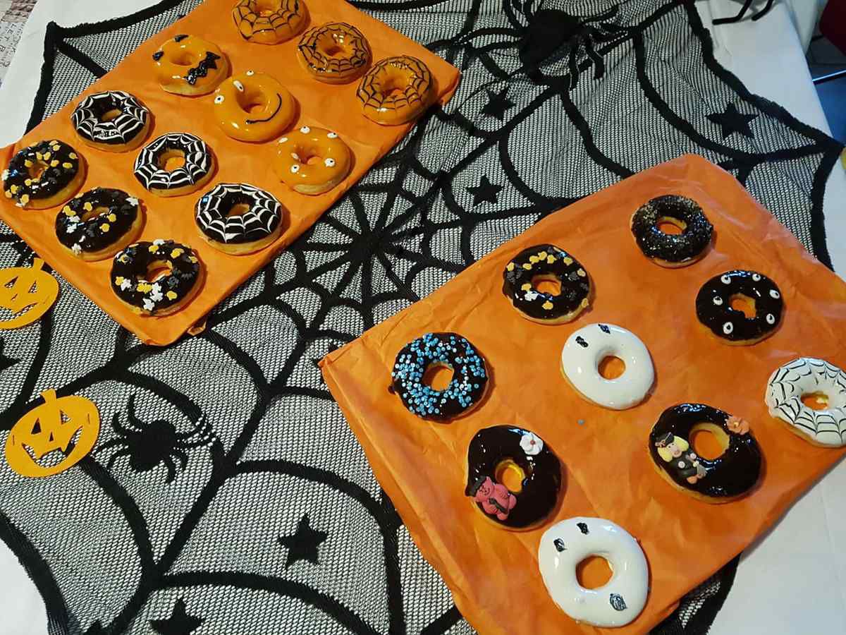 Donuts halloween au four