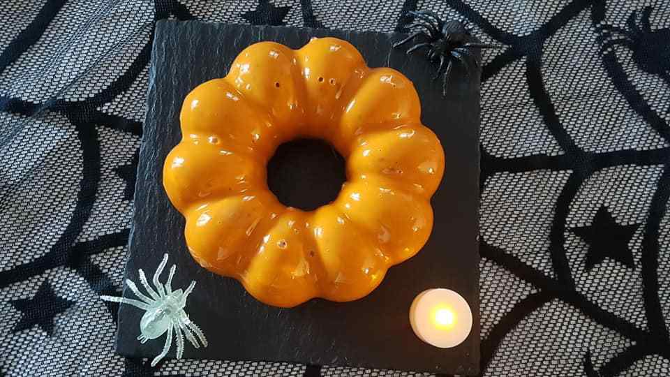 Entremet orange/chocolat Halloween