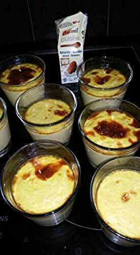 Flan au oeufs et lait d'amande Ecomil