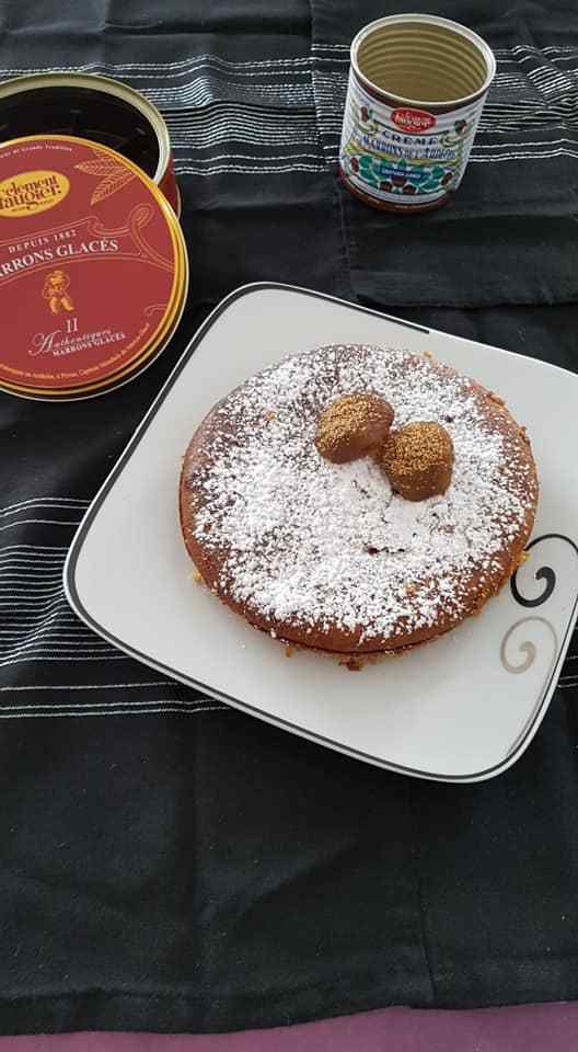 Gâteau a la crème de marron ( sans farine)