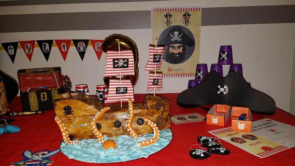 Gâteau pirate activité Happykidsbox