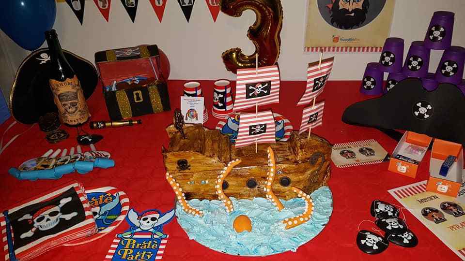Gâteau pirate déco Fiestaland