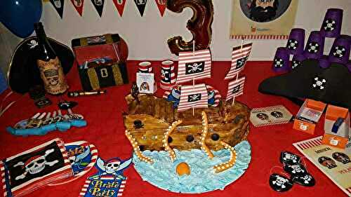 Gâteau pirate déco Fiestaland