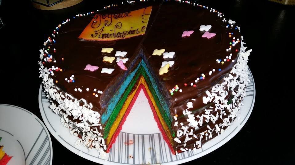 Gâteau rainbow