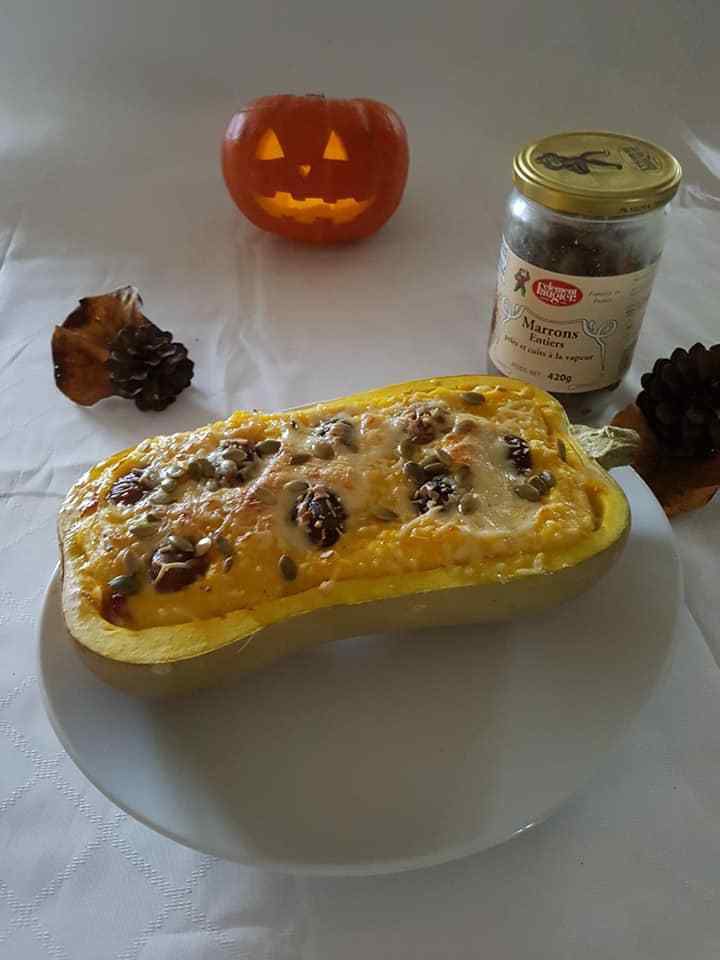 Gratin de butternut et marrons cuits Clément Faugier