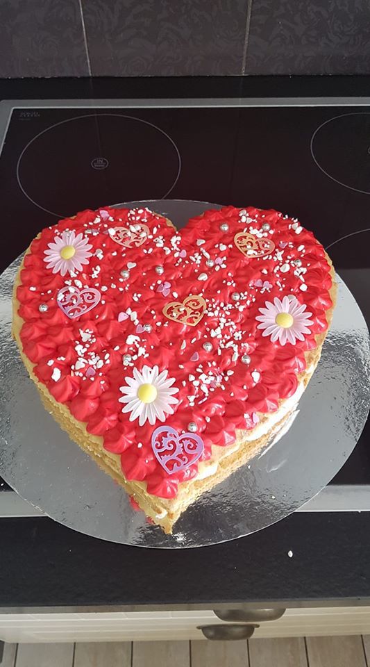 Number cake love "fete des meres"