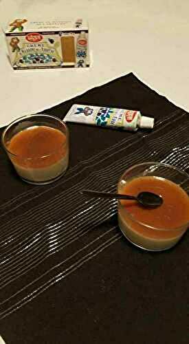 Panacotta vanille et coulis crème de marron