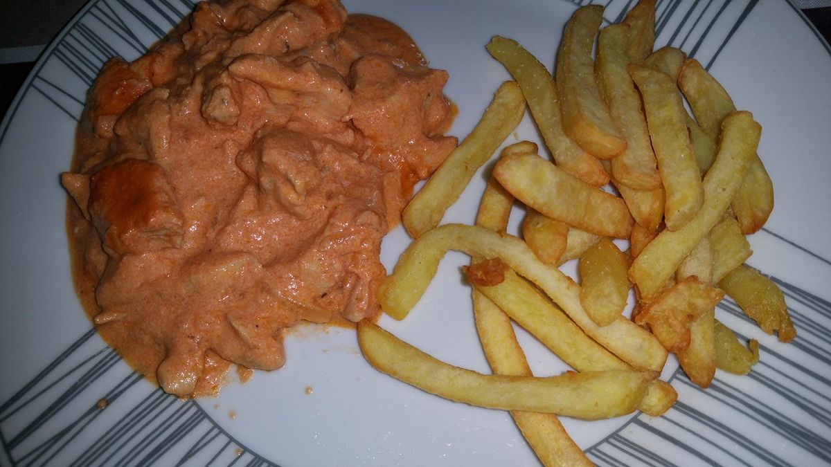 Poulet sauce tomate mascarpone